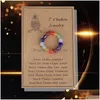 Charm Bracelets Handmade 7 Chakra Beaded Bracelet Amethyst Agate Stone Bead Braid Jewelry For Women Men Drop Delivery Dhi6G