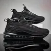 Mens Air Cushion Sneakers Breattable Running Shoe Outdoor Sport Walking Black Shoe Luxury Trainers Zapatillas Deportivas Hombre