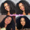 Masse di capelli Brasiliano 10A Piccole spirali Fasci ricci Non trasformati Kinky Human Pixie Curls Weave Only Extension 3B 3C 230609