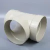 PP air duct three-way flame-retardant three-way branch pipe bifurcation side ventilation pipe connection