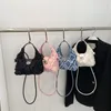 Bolsos de hombro tipo bandolera pequeños de tendencia de tela suave LEFTSIDE para mujer Hobo 2022 bolsos de diseñador de marca de lujo para mujer bolsos de mano Kawaii