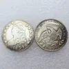 Juego de monedas de copia chapadas en plata de un cuarto de dólar de EE. UU. (1831-1838) 8 piezas