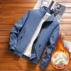 Herrjackor 2023 Spring Men Warm Fleece Jacket Stand Collar Mens Fashion Coat Man Windbreaker Hombre Daily Coats