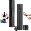 Openers Electric Wine Bottle Opener with Foil Cutter Oneclick Button Automatic Red Corkscrew for Party Bar Lover 230609