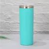 20oz skinny tumbler with rim 20 oz powder coated stainless steel skinny cup w ith lid straw vacuum insulated coffee mug water bottle 20 Ootl