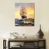 Sailing Marine Canvas Art Ship Frank Vining Smith Painting Handmade Seascape Home Decor