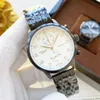 2023 Business Master Quartz Watch Pilot 43mm Men's Quartz 5-Pin Stainless Steel Luxury Watch Precision Steel Band Wristwatches