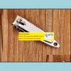 Nail Clippers Tools Art Salon Health Beauty 200PcsLot Wholesale Er Clipper File Scissors Toenail Cutter Manicure Trimmer Tool Drop Delive