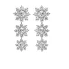 Fiore in argento sterling 925 ciondolano orecchini con diamanti gioielli fascino festa nuziale orecchini pendenti per le donne regalo nuziale