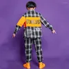 Stage Wear Children Ballroom Hip Hop Festival Outfits Jacket Casual Pants Girl Boys Jazz Dance Costume Clothes Kids Carnaval