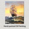 Sailing Marine Canvas Art Ship Frank Vining Smith Painting Handmade Seascape Home Decor
