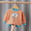 Ensembles de vêtements Pulls pour enfants Bébés garçons Sweats à capuche Tout-petits filles Printemps Automne T-shirt à manches longues col rond Vêtements pour enfants Chemise de fond 230609