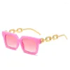 Sunglasses 2023 Square Sun Glasses Female Outdoor Shopping Shades Ladies Driving Eyewear Retro Punk Oval