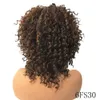 New Brazilain Loose Wave Lace Curly Human Hair Wigs For Black Frontal Wig 360 Lace Women Black /Brown/Blonde /Burgundy Red Water Wave Synthetic Wig