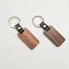 Torebki biżuterii 10pcs drewniany brelok prostokątny kolekcjalny klucz na klucze do samochodu wiszące wisijanie