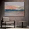 Hedendaagse landschappen canvas kunst zonsondergang handgeschilderde Joseph William Turner schilderij voor studio's kantoor decor