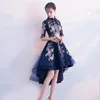 Vestido de festa de casamento oriental feminino cheongsam estilo tradicional chinês elegante qipao vestidos longos retrô