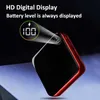 Bezpłatne dostosowane logo Mini Power Bank Portable 30000 mAh Digital Display Szybkie ładowanie zewnętrzne pakiet akumulatorów dla iPhone'a Xiaomi Huawei