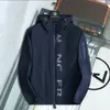 2023 Fashionable Mens Jacket Long Sleeve Zipper Black Full-body Printed Slim High Quality Windbreaker Men Thin Coat Outdoors in Autumn