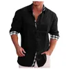 Men's Casual Shirts Shirt For Mens Stripped-Down Hale Graphic Tee Stereoscopic Long Sleeves Holder Roupa Masculina