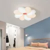 Lampadari Fiore Camera da letto Lampada da soffitto Moderna e semplice Master Warm Romantic Boy Girl Children's Room