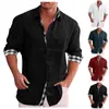 Men's Casual Shirts Shirt For Mens Stripped-Down Hale Graphic Tee Stereoscopic Long Sleeves Holder Roupa Masculina