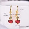 Ear Cuff Colorf Crystal Stone Drop Earrings For Women Gold Color Clip Dangle Girls Gift Jycken Fashion Delivery Dhckw