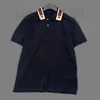 Herren-Polo-Designer-Poloshirt, kurzärmeliges, locker sitzendes Paris-T-Shirt mit Kragen für Herren, Tiger XLLR