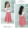 Girl's Dresses Girls Cute Summer Kids Plaid Printing Dress Princess Party Clothes Teen Child Clothing Vestidos 6 8 10 12 13 Year 230609