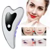 Dispositivos de cuidados faciais Microcorrente Lift Machine USB Charge Electric Guasha Massage Raspagem Galvânica Beauty Skin Lifting Body Massager 230609