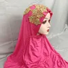 Hijabs 12/PCS grossistorder afrikanska kvinnor Nigeria Dubai Scarf Cotton Sosa Pärlor broderi Dubai Islamiska muslimska halsduk för sjal 230609