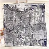 Silk Neck Scarf Satin Head Scarf Female Silk Hand Rolled Scarf 90 Digital Print Woman Neck Foulard Luxe Headwrap214l