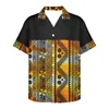 Chemises décontractées pour hommes Polynesian Tribal Fijian Totem Tattoo Fidji Prints Hawaiian Shirt For Men Cuban Collar Fashion Streetwear Summer Short