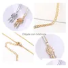 Pendentif Colliers Mode Dream Catcher Collier Pour Femmes Lady Haute Qualité Colorf Zircon Plume Charme Bijoux Drop Delivery Pendan Dhqw1