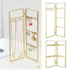 Espositore per sacchetti per gioielli Espositore multi-ganci in metallo Gancio pieghevole in metallo Orecchini Collana Bracciale Organizer Rack Articoli per la casa