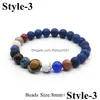 Beaded Eight Planets Bracelet Strands Natural Stone Universe Solar System Yoga Bracelets For Mens Women Jewelry Drop Delivery Dhwba