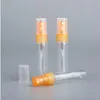 100 stks/partij 5ml Sample Spray Fles Parfum Reizen Parfum Draagbare Lege Cosmetische Case Met Plastic Pomp voor Gift tkgsb