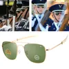 Güneş Gözlüğü 2023 AO 8054Militer Moda Ordusu Pilot 52mm marka Amerikan Lens Optik Cam