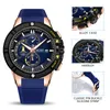 Montres-bracelets MEGIR Top Marque Montres Pour Hommes Chronographe De Luxe Casual Sport Bracelet En Silicone Étanche Calendrier Quartz Mâle Horloge