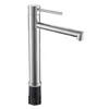 Bathroom Sink Faucets Tall Taps Stainless Steel Basin Mixer Tap Cloakroom Silver