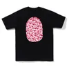 23 BAPE Summer Designer Męskie T-shirty TEE Side dwustronny kamuflaż rekin