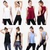 Lady Sport Tank Top Frau Schöne Rückenübung Yoga Weste Ärmellos Oversize Gym Smock Sexy Cover Yogas Wear Workout Rundhals Elastisch