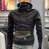 Men's Hoodies Spring Autumn Fashion Patchwork Korean Y2K Sweatshirt Man Simple Casual Loose Male Hooded Top Hip Hop Trend Streetwear Clothes