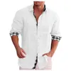 Men's Casual Shirts Shirt For Mens Stripped-Down Hale Graphic Tee Stereoscopic Long Sleeves Holder Roupa Masculina
