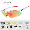 サングラスComaxsun Professional Polarized Cycling Glasses Bike Goggles Outdoor Sports Bicycle Sunglasses UV 400 With 5 Lens TR90 2スタイル230609