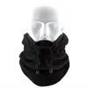 Chapéu balaclava de lã de inverno para adultos, ciclismo, ao ar livre, esqui, gola com capuz, quente, grosso, máscara facial à prova de vento