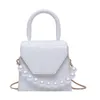 Abendtaschen Perlengriff Super Mini Design PU Leder Schulter für Frauen 2023 Umhängetasche Reisehandtaschen Steinmuster