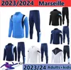 23/24 Marseille Erwachsene Trainingsanzug Fußballjacke Sets Survêtement 2023/2024 OM Männer Maillot Fuß MILIK PAYET Fußballjacken Trainingsanzug Jogging