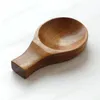 Porta bacchette a forma di cucchiaio Porta bacchette in legno ecologico Cucchiaio di legno Piatti per condimento Piatto per salsa a forma di cucchiaio piccolo