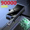 Gratis anpassade logotyp Power Banks 90000mAh Portable Charger 90000mAh Power Bank Fast Charging Externt Battery For iPhone 13 12 11 Huawei Xiaom